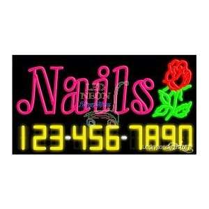  Nails Neon Sign 20 Tall x 37 Wide x 3 Deep Everything 