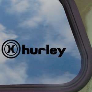   HURLEY Black Decal Surf Skate Board Bmx Window Sticker