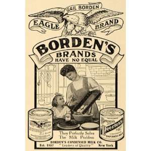  1909 Ad Bordens Condensed Milk Evaporated Milk Child 