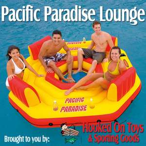 Intex Pacific Paradise Lounge Lake Raft with 4 Seats  