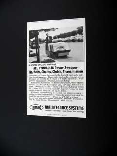 Tennant 240 Power Sweeper machine 1976 print Ad  
