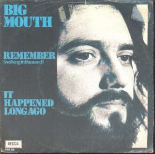 Big Mouth   Remember (Walking in the Sand)   Dutch 7 1971 w/Picture 