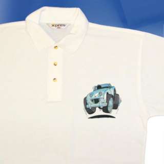 KOOLART Austin Healey FROG EYE Sprite Custom Polo Shirt  