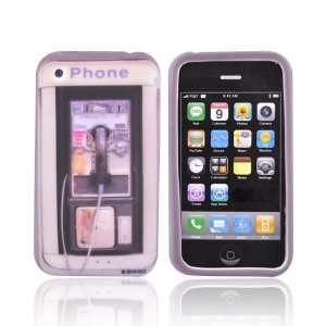  PHONE BOOTH WHITE For iPhone 3Gs 3G Silicone Case Cover 