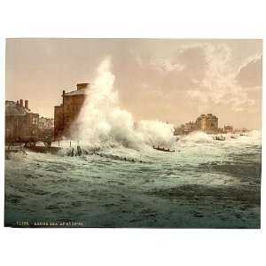  Rough sea,Bognor,England,c1895