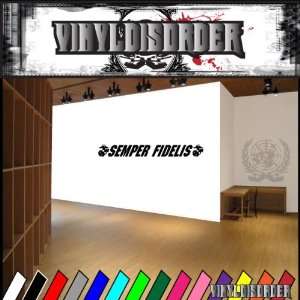 Semper Fidelis Bumper Sticker Vinyl Decal Stickers 012