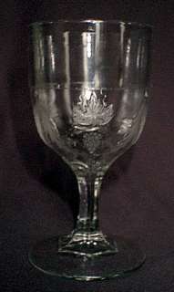 Doyle glass GRAPE WITH FESTOON goblet EAPG  