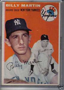 1954 BILLY MARTIN TOPPS CARD #13 NEW YORK YANKEES  