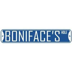   BONIFACE HOLE  STREET SIGN