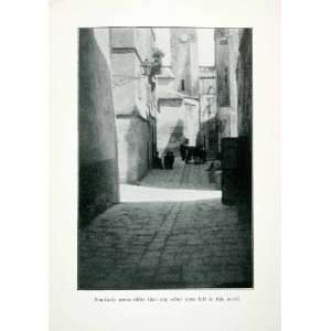  1926 Print Bonifacio Corsica France Cityscape Street Scene 