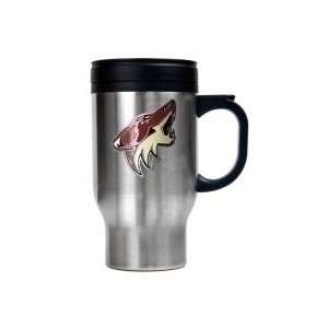 Phoenix Coyotes 16oz Stainless Steel Logo Travel Mug
