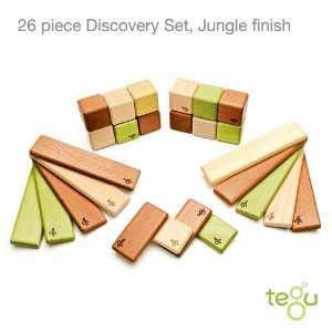  Tegu Discovery Set   Jungle   Magnetic Wooden Blocks Toys 