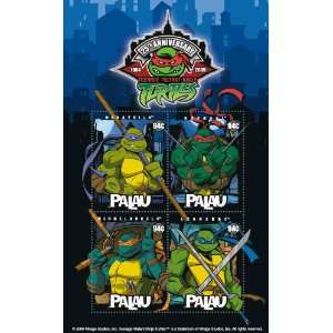  Teenage Mutant Ninja Turtles 25th Anniversary Stamps 