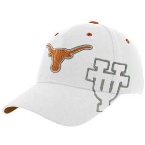 Top of the World Texas Longhorns White Bootleg One Fit Hat  