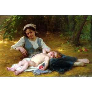  Young Mother and Sleeping Child Toys & Games
