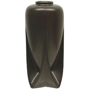  Teco Pottery Dark Brown Rocket Vase