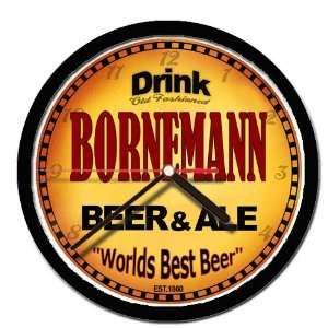  BORNEMANN beer and ale cerveza wall clock 