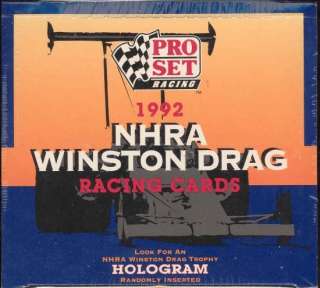 1992 Pro Set NHRA Winston Drag Racing Box  