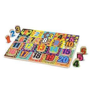  Jumbo Numbers Chunky Puzzle Toys & Games