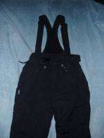 KILLTEC boys 14 black INSULATED bib overall SKI pants  
