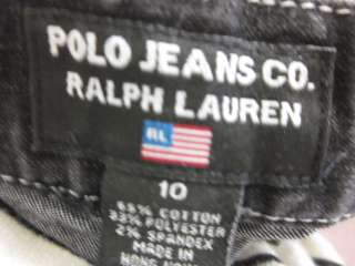 POLO JEANS RALPH LAUREN Black Boot Cut Denim Jeans 10  