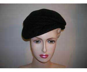 SUZANNE black felt structured hat.Front has folded look.REALLY 