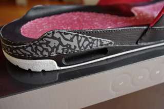 100%AUTH Nike Air Jordan 3 Retro Slide Sandals Black/Cement sz 15 