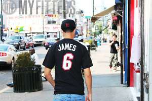   Revolution Lebron James Adidas Black #6 Player Jersey Limited T Shirt
