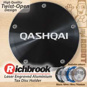 Nissan Qashqai   Richbrook Twist Open Tax Disc Holder  