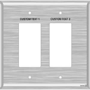  Engraved Switchplate with Light Switch Labels 2 Decora 