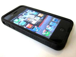 For iPhone 4  XtremeMac Tuffwrap Tatu Case  Screen Shield  Black 