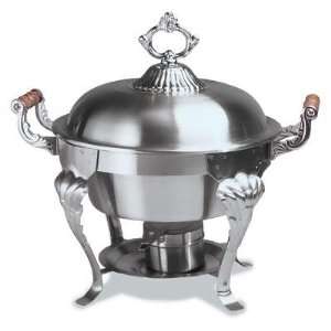  Sculptured Round Chafer   Chafing Dish   Dome Cover   5 