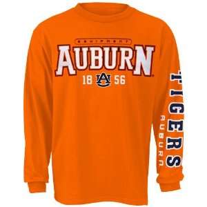  Auburn Tigers Orange Jump Press Long Sleeve T shirt 