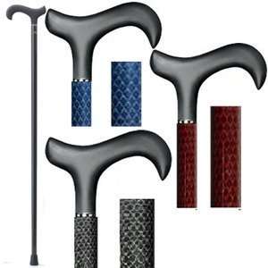 Triple Wound Carbon Fiber Walking Cane with Soft Touch Derby Handle, 1 