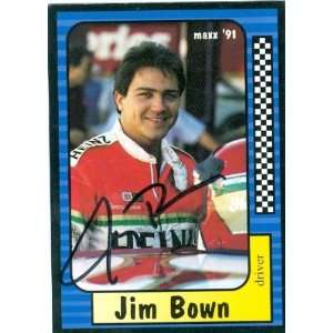  Jim Bown Autographed/Hand Signed Trading Card (Auto Racing 