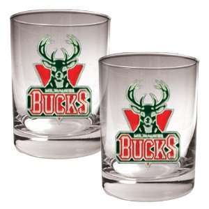  Milwaukee Bucks 2pc Rocks Glass Set