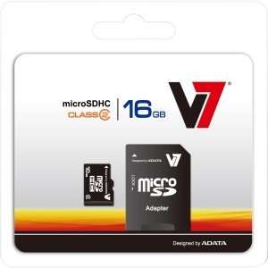  New   V7 VAMSDH16GCL4R 1N 16 GB MicroSD High Capacity 