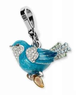 Authentic Juicy Couture Pave Wish Blue Bird Silver Charm  