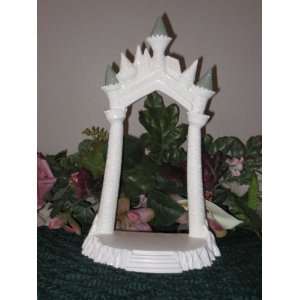 White Castle Cake Top Base with Sage Accents Kitchen 