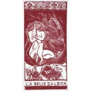 W04   La belle Zuleica by Jules Pascin, 8x12
