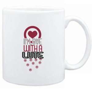  Mug White  in love with a Lute  Instruments