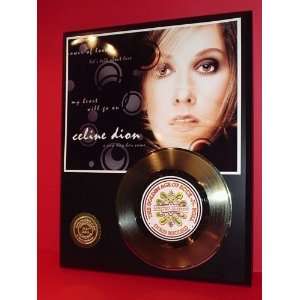  Gold Record Outlet Celine Dion 24kt Gold Record Display 