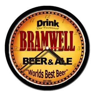  BRAMWELL beer and ale cerveza wall clock 