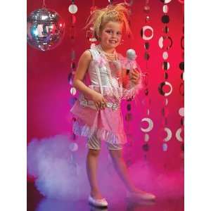   Paradise Pink and Silver Diva Child Costume / Pink/Silver   Size Large