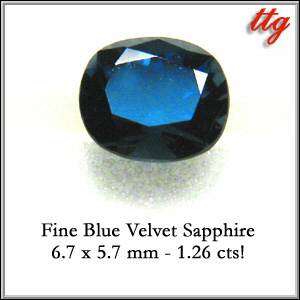 Superb Blue Velvet Sapphire Loose Gemstones  