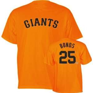  Barry Bonds Orange Majestic Name and Number San Francisco 
