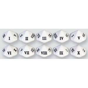  Special Dice Roman Numeral d10 (1) Toys & Games