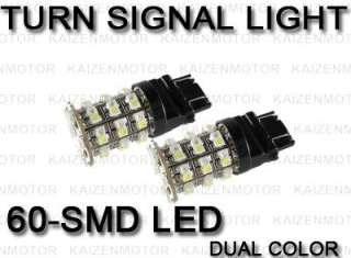 7443 7444NA Switchback 60 SMD LED Signal Light Bulb #67  