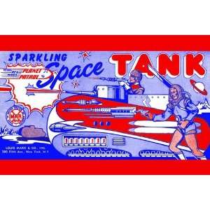 Planet Patrol Sparkling Space Tank 1950 12 x 18 Poster  