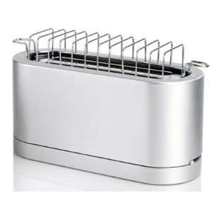 Delonghi 4 Slice Toaster with Warming Rack, Brushed Aluminum  